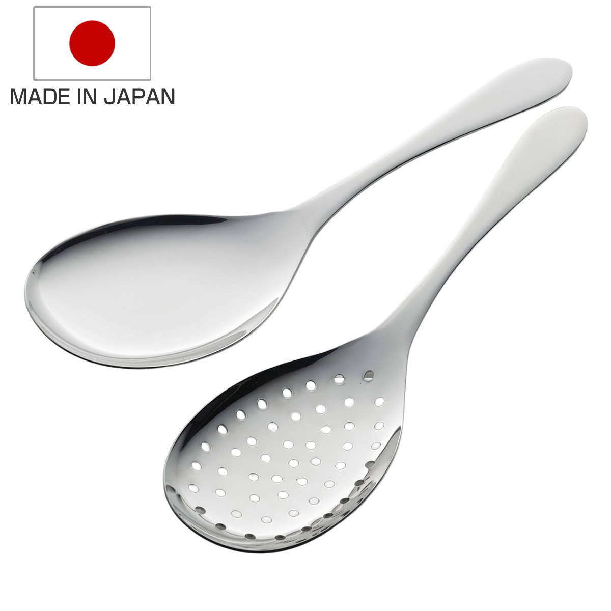 スプーン お助けスプーン 穴明スプーン セット 日本製 （ ステンレス 取り分けスプーン 盛り付け サービングスプーン カトラリー おしゃれ シンプル ）