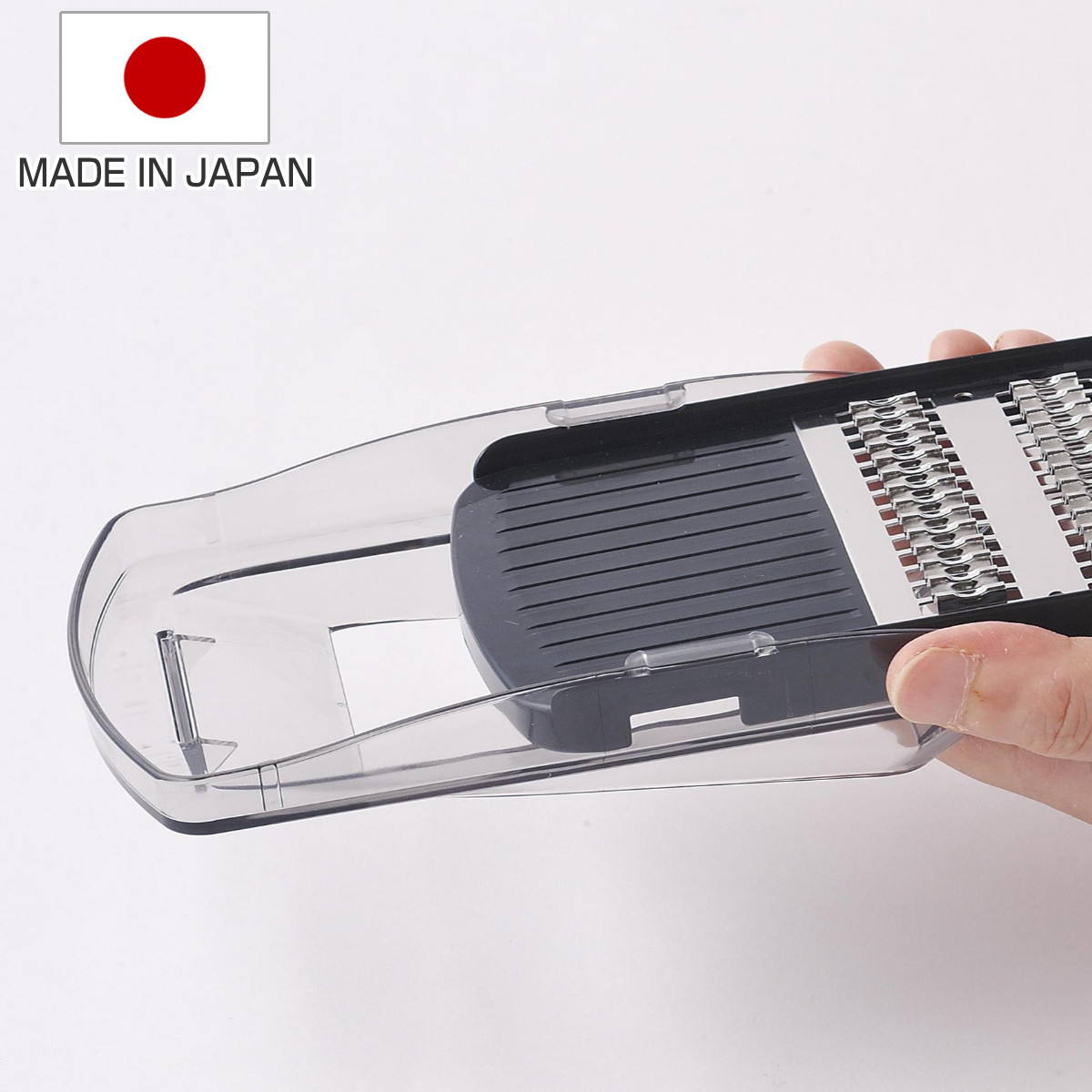 スライサー補助用具 プログレード 保存容器用スライサーのおとも （ スライサー おろし器 アジャスター 便利グッズ 日本製 調理小道具 キッチンツール 下ごしらえ用品 千切り器 スライス 調理器具 キッチン用品 ）