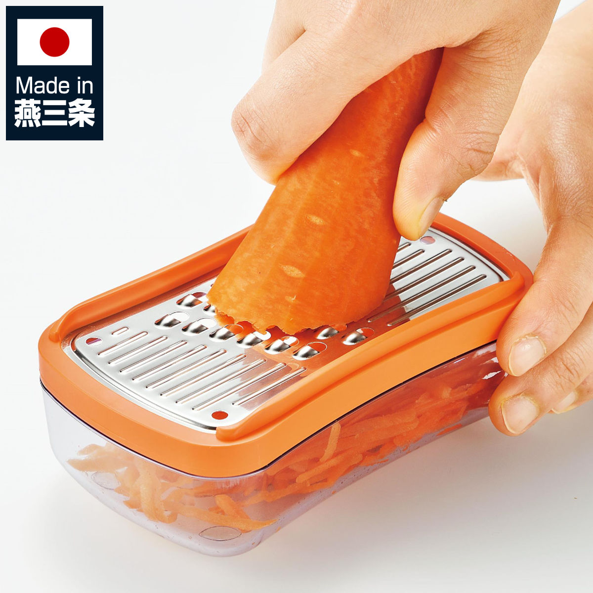 千切り器 フルベジ 手のひら千切り ( 千切り 細切り 調理器セット 受け皿付き せん切り器 容器 蓋付き コンパクト 時短 下ごしらえ サラダ キッチンツール 便利グッズ )