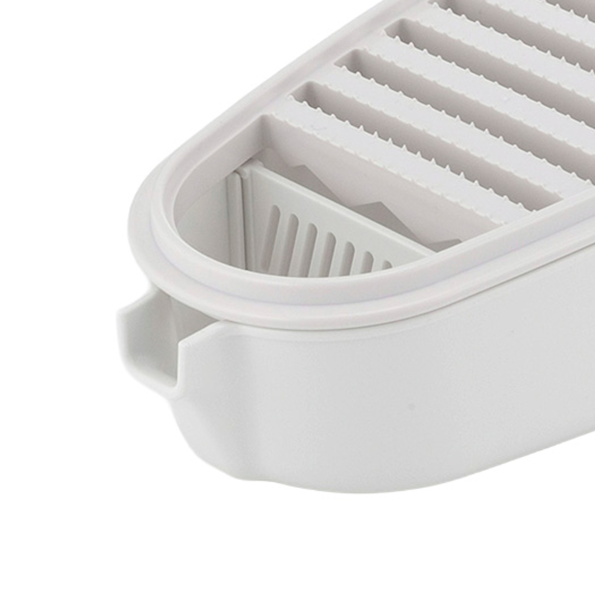 おろし器 なべ友 ふわシャキ両面オロシ ( おろし 大根おろし 鬼おろし おにおろし 薬味おろし 受け皿付き 日本製 水切り 容器 すりおろし 大根 だいこん ダイコン )