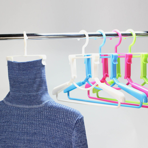 洗濯ハンガー Livido ハイネックハンガー 2本組 ハイネック用 パールピンク ( ハンガー 衣類ハンガー 衣類収納 洋服 ハイネック フード ネクタイ ストール 型崩れ防止 2本 ) 【パールブルー】 パールブルー