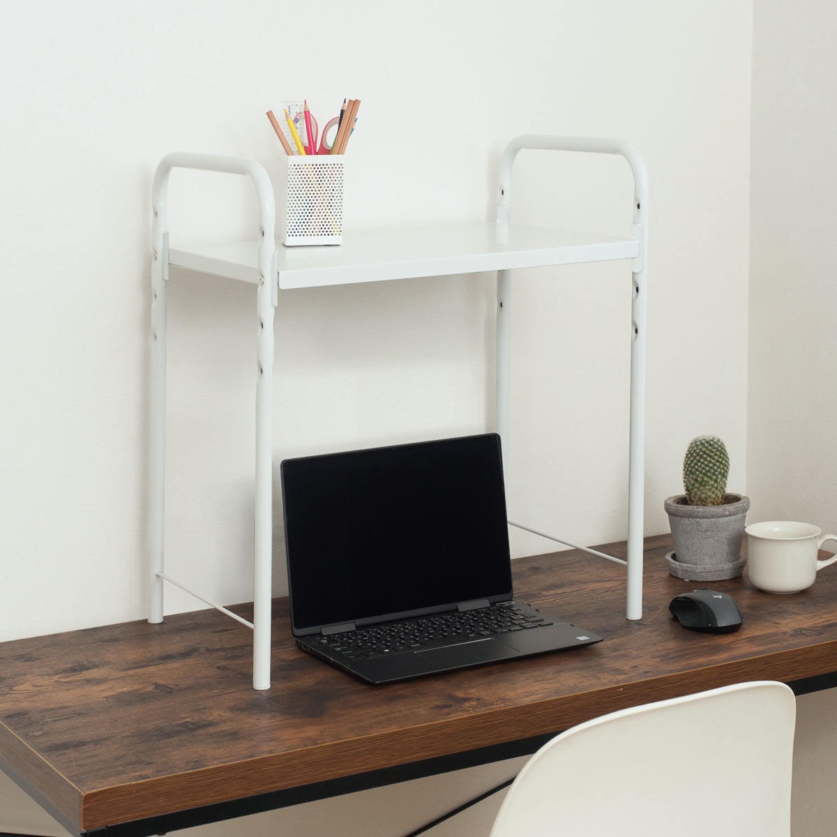 レンジ上ラック ワイドタイプ 幅・高さ伸縮タイプ スチール製 組立式 ( レンジラック キッチン収納 レンジ上収納 オーブンラック トースターラック キッチンラック 家電ラック 上置き棚 ラック 棚 台 レンジ上ラック )