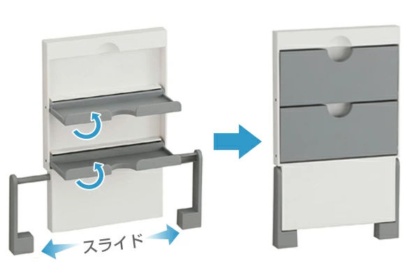 キッチンペーパーホルダー ラップ・ペーパーホルダー 収納ラック マグネット 磁石 ( ラップホルダー ペーパーホルダー マグネット式 冷蔵庫横 ラップ収納 キッチンペーパー収納 ラップ置き キッチン収納用品 キッチン用品 ) 【ホワイト】 ホワイト