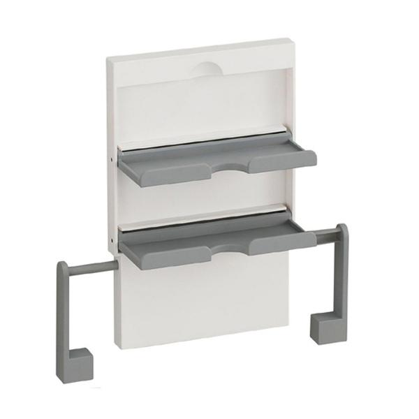 キッチンペーパーホルダー ラップ・ペーパーホルダー 収納ラック マグネット 磁石 ( ラップホルダー ペーパーホルダー マグネット式 冷蔵庫横 ラップ収納 キッチンペーパー収納 ラップ置き キッチン収納用品 キッチン用品 ) 【ホワイト】 ホワイト