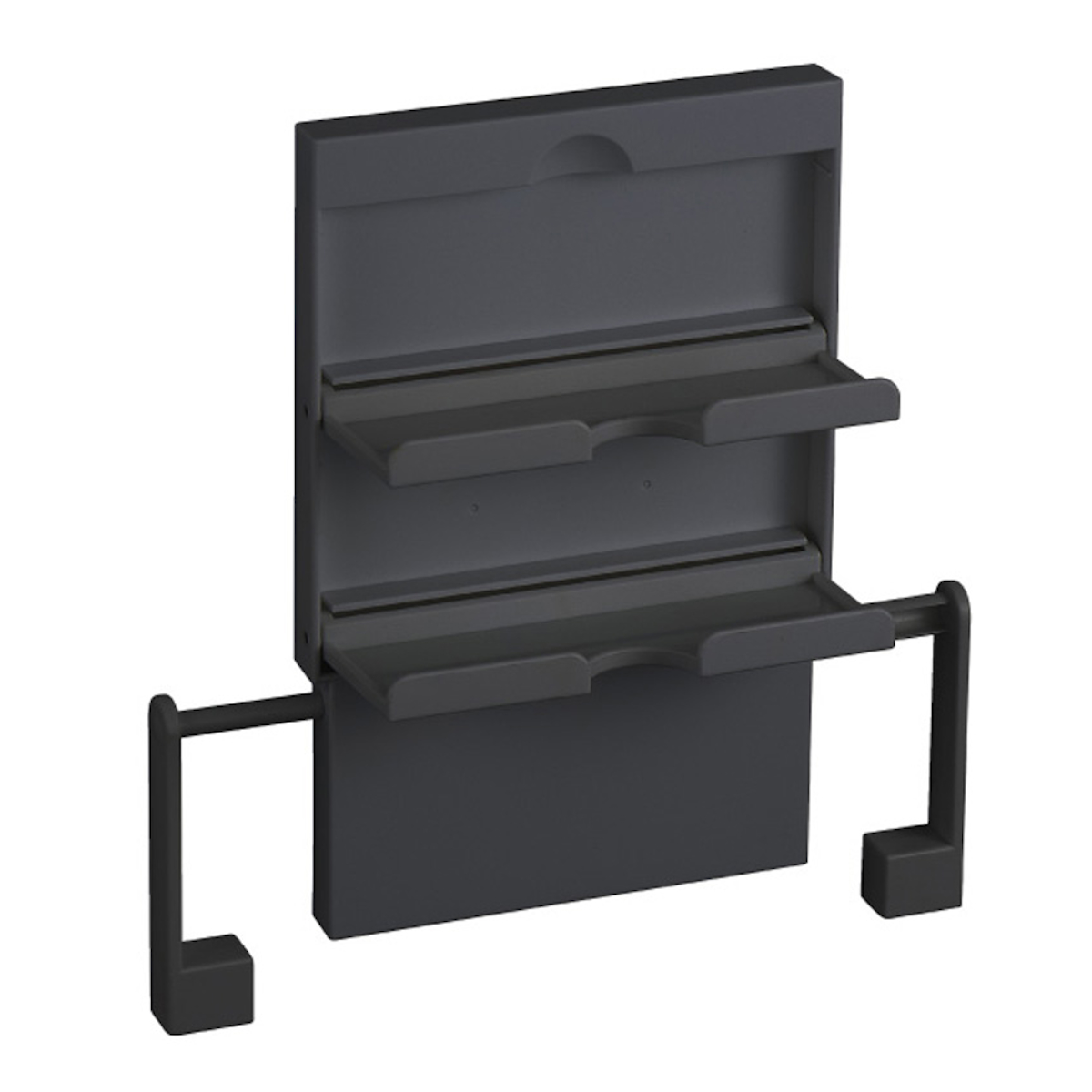 ラップホルダー ペーパーホルダー マグネット ブラックシリーズ ( マグネット式 冷蔵庫横 磁石 ラップ収納 キッチンペーパー収納 ラップ置き キッチン収納用品 収納雑貨 収納小物 キッチン用品 黒 )