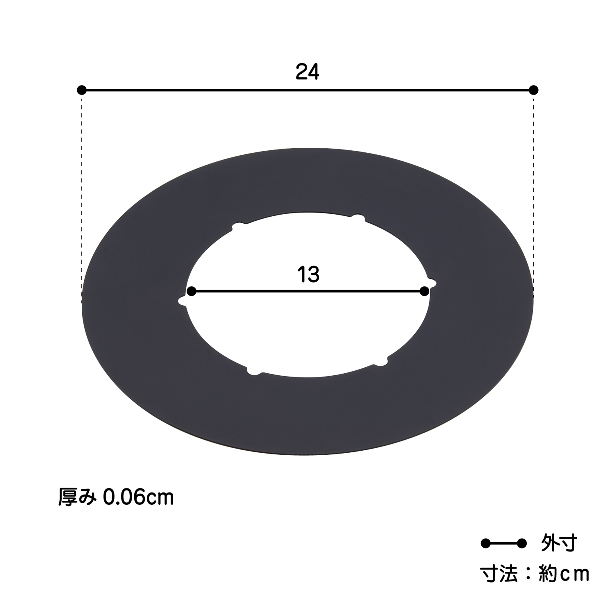 汚れ防止シート ベラスコート ガスコンロ 保護プレート サークル ( ガスマット 五徳マット コンロマット ガスコンロマット ガスコンロ用保護マット 日本製 繰り返し使える ガスレンジ トップ 耐熱 水だけで落ちる バーナーリング ) 【ブラック】 ブラック