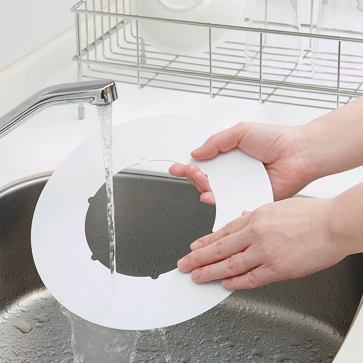 汚れ防止シート ベラスコート ガスコンロ 保護プレート サークル ( ガスマット 五徳マット コンロマット ガスコンロマット ガスコンロ用保護マット 日本製 繰り返し使える ガスレンジ トップ 耐熱 水だけで落ちる バーナーリング ) 【ブラック】 ブラック