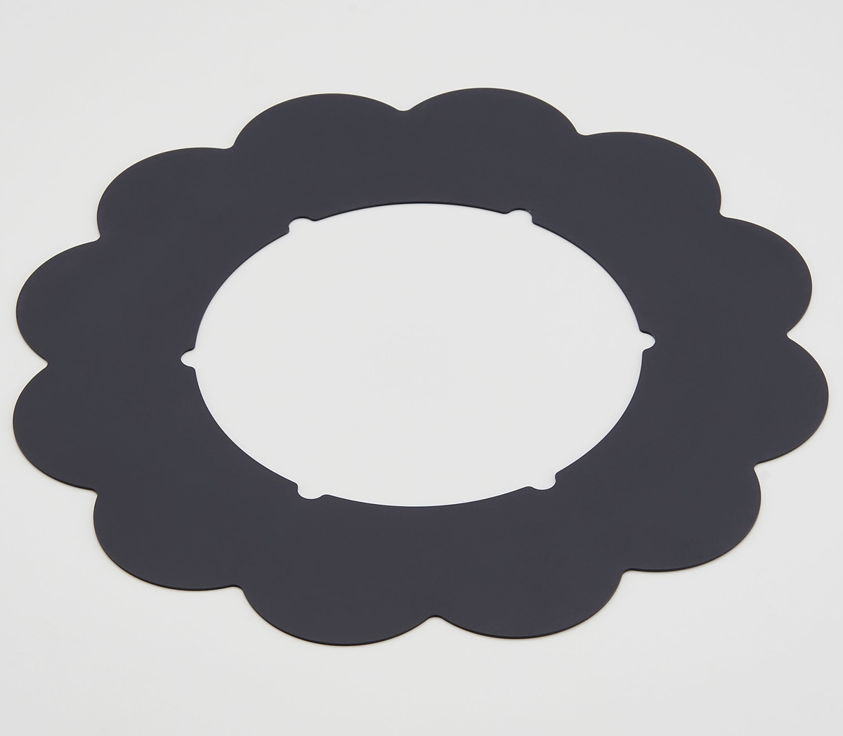 汚れ防止シート ベラスコート ガスコンロ 保護プレート フラワー ( ガスマット 五徳マット コンロマット ガスコンロマット ガスコンロ用保護マット 日本製 繰り返し使える ガスレンジ トップ 耐熱 水だけで落ちる バーナーリング ) 【ブラック】 ブラック