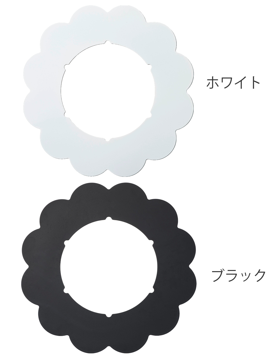 汚れ防止シート ベラスコート ガスコンロ 保護プレート フラワー ( ガスマット 五徳マット コンロマット ガスコンロマット ガスコンロ用保護マット 日本製 繰り返し使える ガスレンジ トップ 耐熱 水だけで落ちる バーナーリング ) 【ブラック】 ブラック