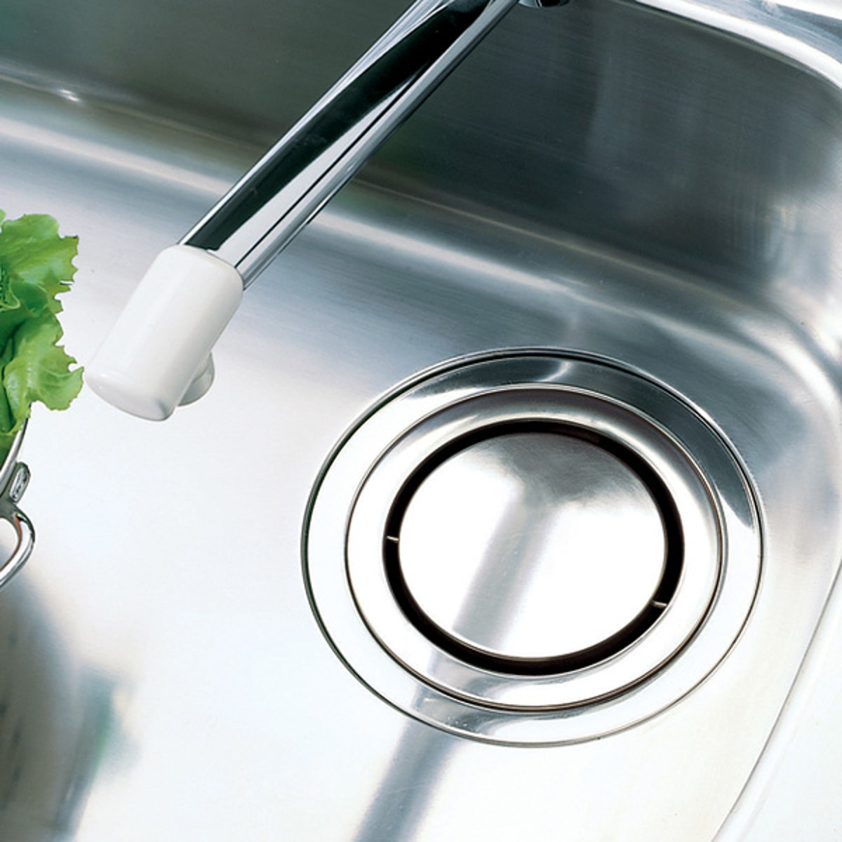 排水口カバー 流し用 回転 排水プレート 回転式 シンク用 排水口 ふた ( 排水口蓋 排水フタ シンク 流し キッチン用品 ゴミ受け 回転蓋 回転式排水プレート 蓋 フタ キッチン 台所 排水口周り 14.5cm )