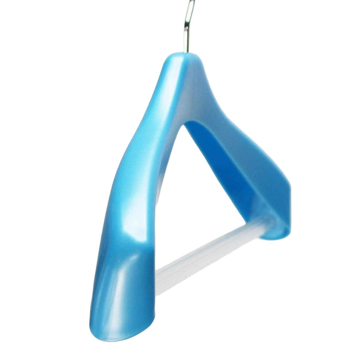 ジャケットハンガー Livido ジャケットストップ42 ( スーツハンガー 肩幅42cm 衣類ハンガー 回転フック スラックスバー付き フォーマルハンガー ジャケット用ハンガー バー付き 型崩れ防止 ) 【パールホワイト】 パールホワイト