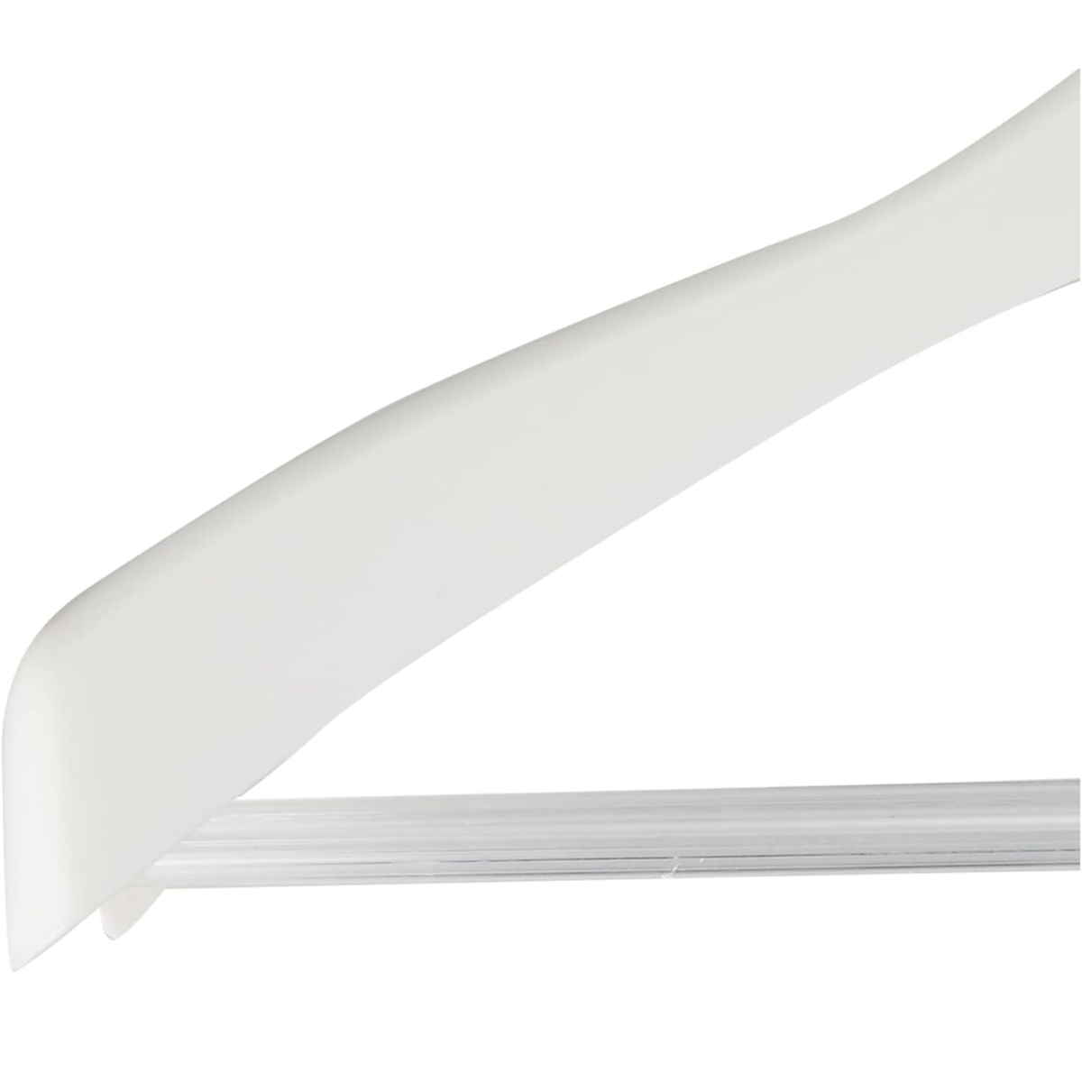 ジャケットハンガー Livido ジャケットストップ42 ( スーツハンガー 肩幅42cm 衣類ハンガー 回転フック スラックスバー付き フォーマルハンガー ジャケット用ハンガー バー付き 型崩れ防止 ) 【パールホワイト】 パールホワイト