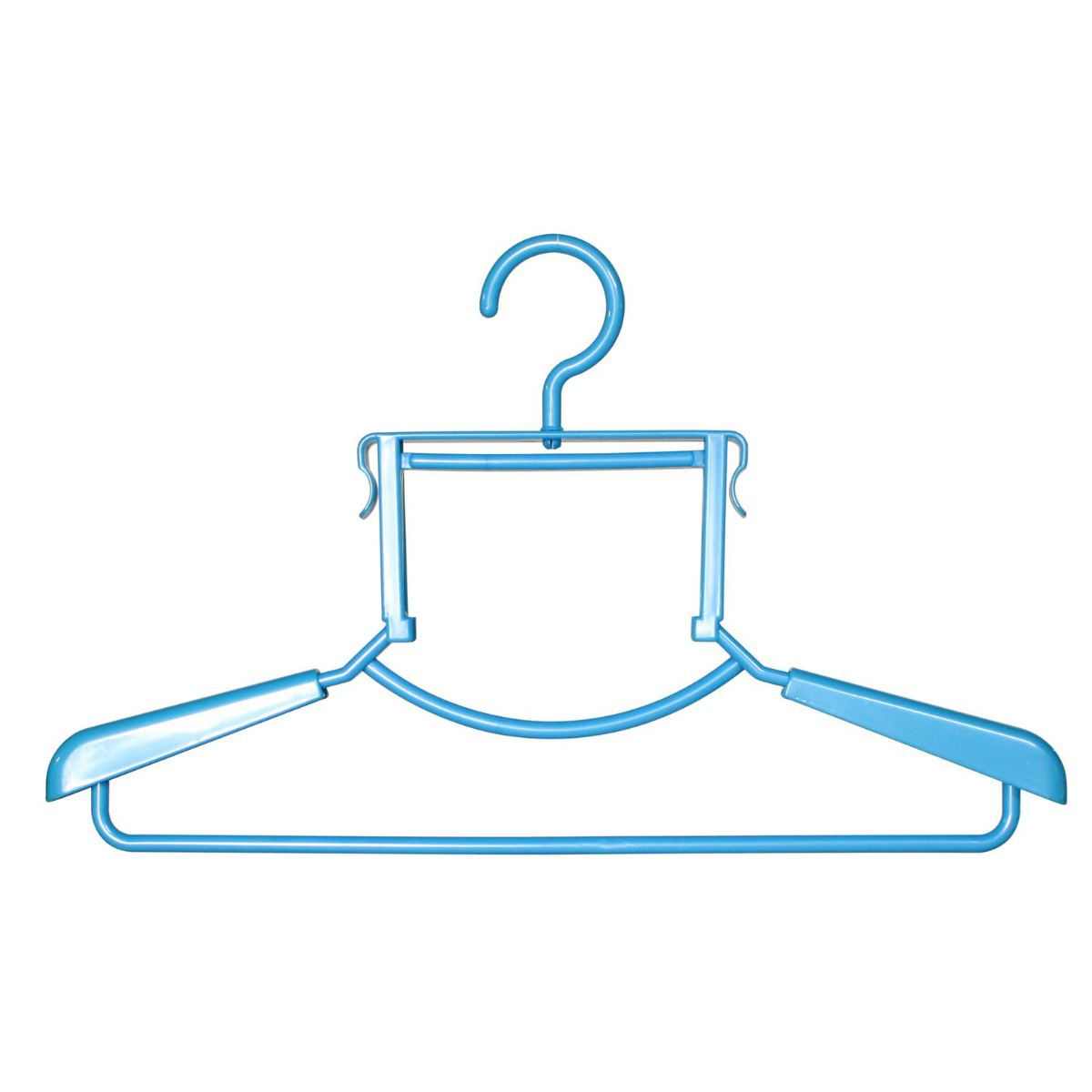 洗濯ハンガー Livido ハイネックハンガー ハイネック用 ( ハンガー 衣類ハンガー ハイネック パーカー フード付き 乾きやすい 衣類収納 洋服 ネクタイ ストール 型崩れ防止 シンプル カラフル ) 【パールブルー】 パールブルー