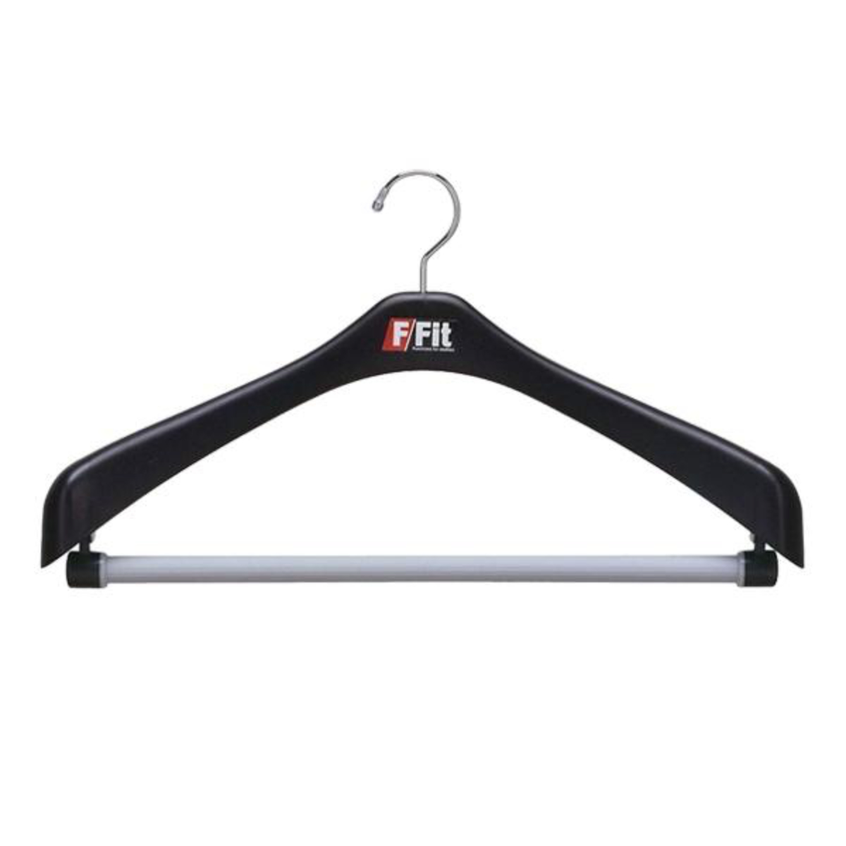ハンガー ジャケット回転式47 F－Fit （ 衣類 収納 衣類収納 コートハンガー ジャケットハンガー ジャケット用ハンガー 黒 メンズ 紳士服 プラスチック 47 47cm 47センチ バー付き ）