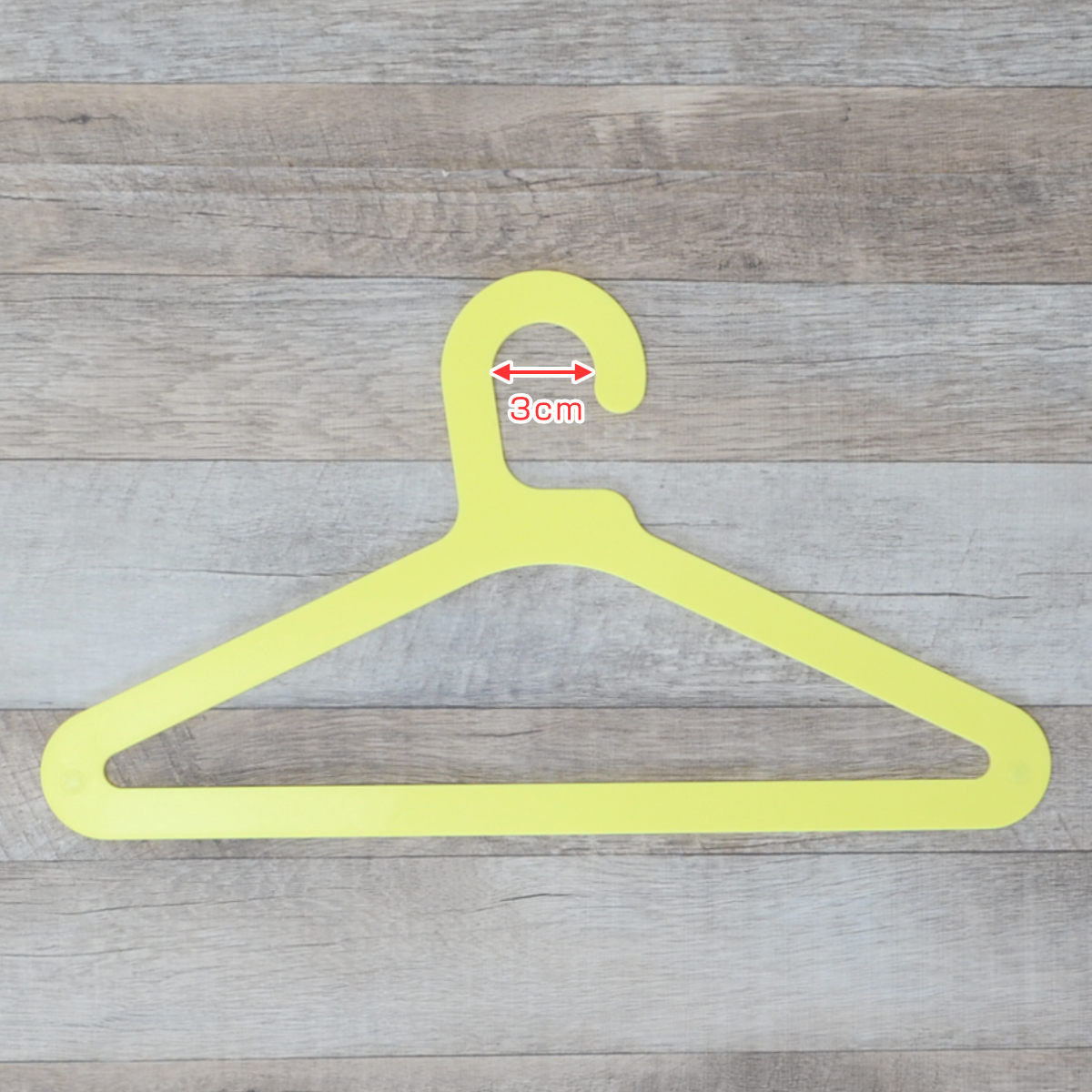 ハンガー スリム SLICEハンガー 3本組 ( 衣類ハンガー マグネット内蔵 同色3本セット スリムハンガー 日本製 洋服ハンガー 3本 厚さ3mm 磁石 衣類 収納 おしゃれ ホワイト グレー イエロー ) 【ホワイト】 ホワイト