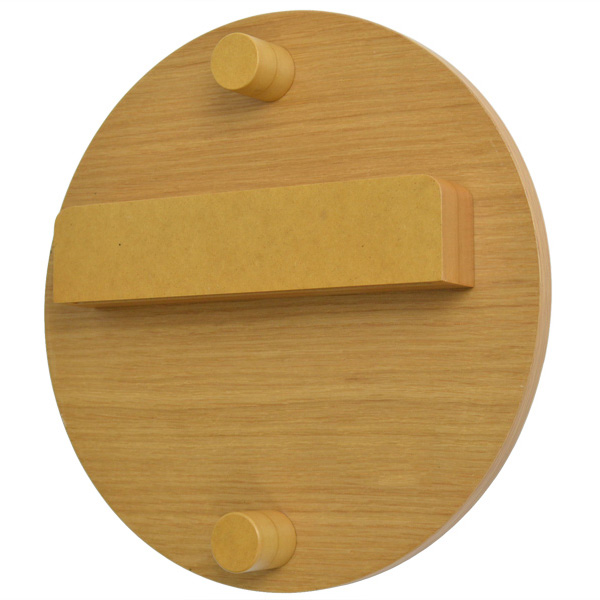 壁掛けミラー ウォールミラー ハビット まる ( 鏡 壁掛け ミラー ドレッサー 飛散防止 収納 国産 日本製 ルームミラー 洗面所 木目 木製 ) 【ブラウン】 ブラウン