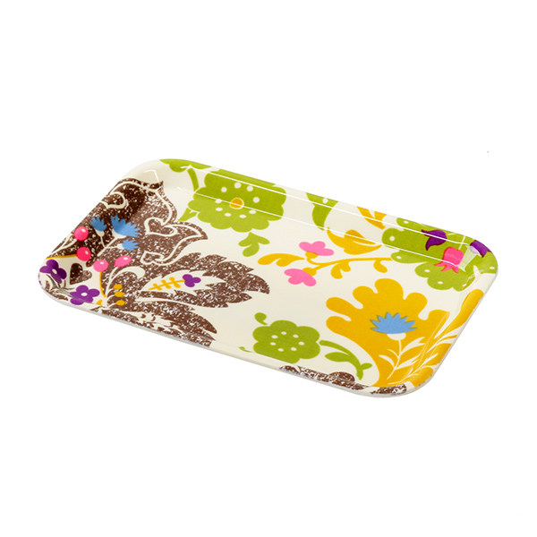 トレー isso ecco イッソ・エッコ ファブリックトレー 森 27cm （ お盆