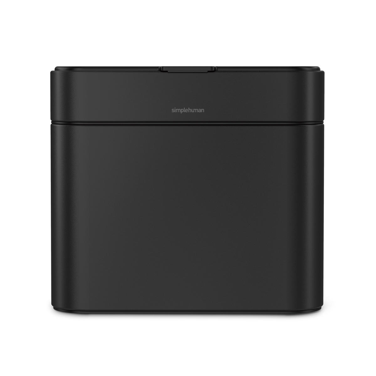 ゴミ箱 4L simplehuman 正規品 コンポストキャディ マットブラック ホワイト 密閉 防臭 ( ごみ箱 4リットル シンプルヒューマン 生ゴミ用 卓上 キッチン メーカー保証付き ふた付き 小さい コンパクト ニオイ 対策 マグネット サブ ) 【ブラック】 ブラック