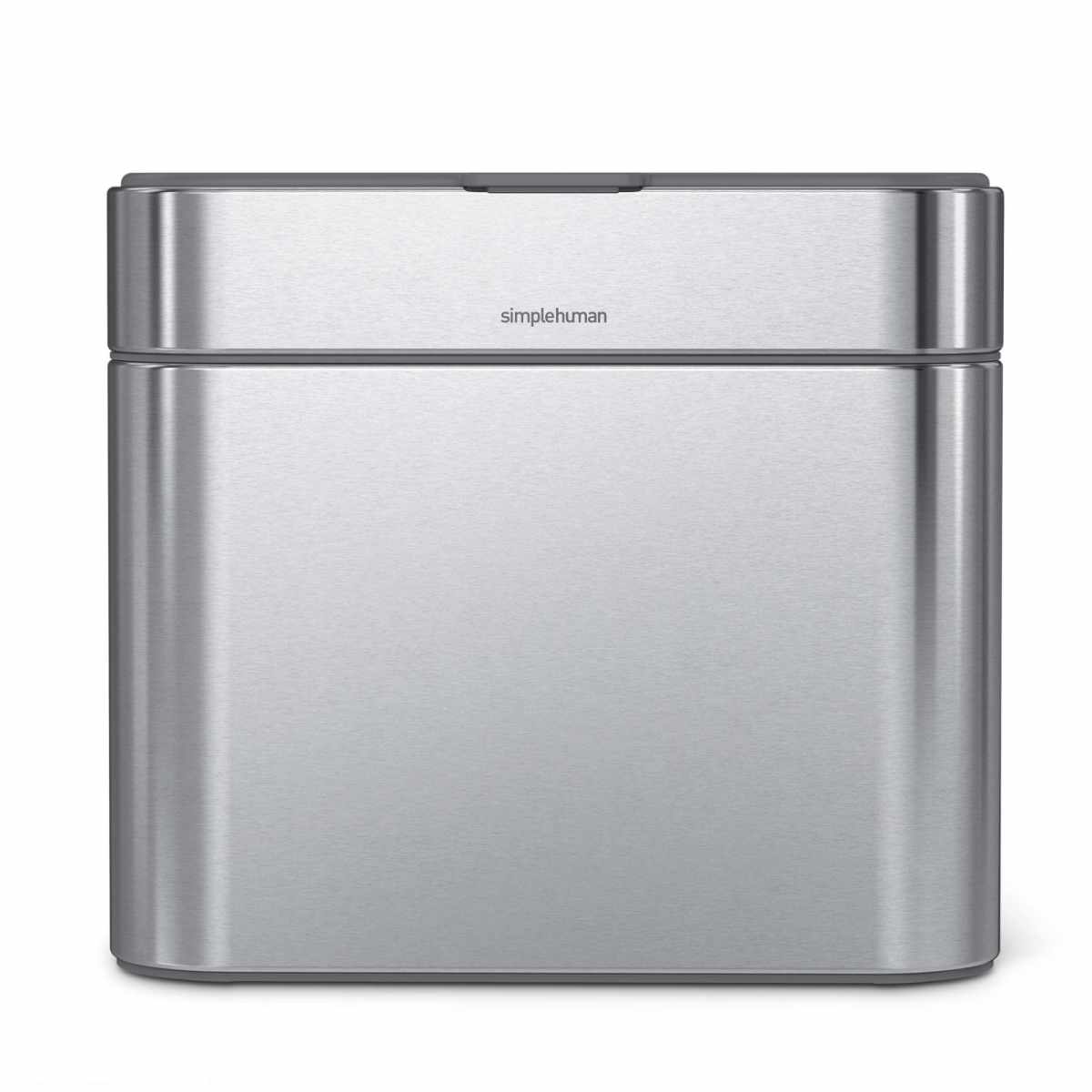 ゴミ箱 4L 正規品 simplehuman コンポストキャディ ( ごみ箱 4.5リットル シンプルヒューマン 卓上 生ごみ メーカー保証付き ふた付き 小さい インナーペール付き ステンレス キッチン コンパクト )