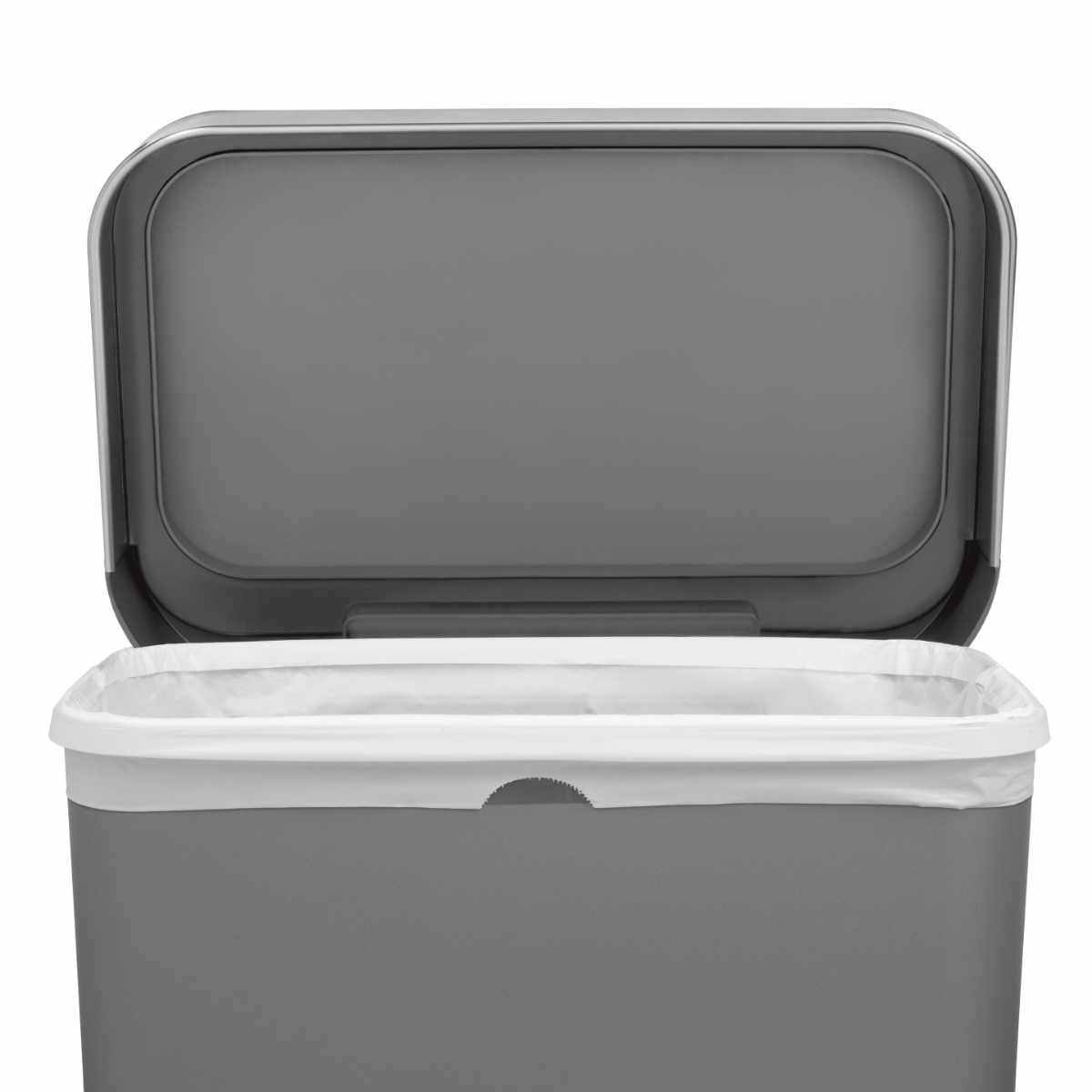 ゴミ箱 45L 正規品 simplehuman プラスチックレクタンギュラ-ステップカン ( ごみ箱 4.5リットル シンプルヒューマン ペダル メーカー保証付き ふた付き キッチン 抗菌加工 ステンレス 袋が見えにくい 指紋が付きにくい ) 【ホワイト】 ホワイト