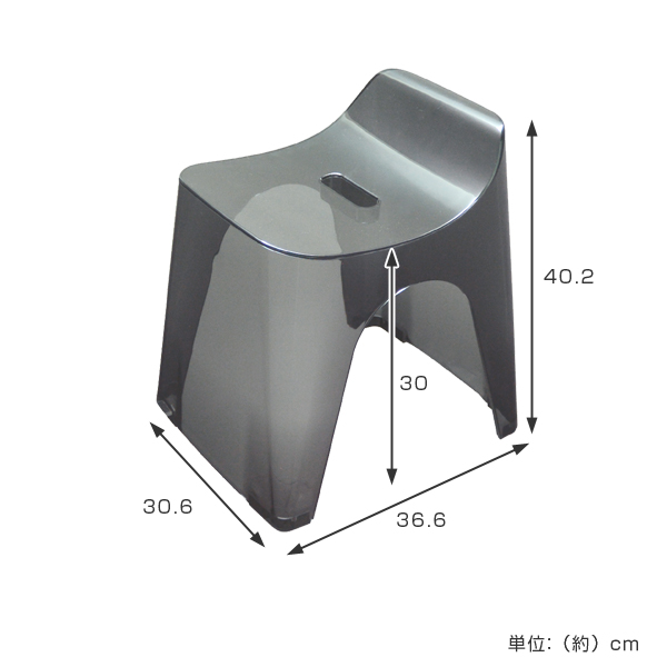 dショッピング |風呂イス ヒューバス バススツール クリア h30 座面30cm （ 風呂椅子 風呂いす バスチェア バスチェアー お風呂椅子  お風呂イス 高さ 30cm 30 コの字 防カビ 滑り止め すべり止め 掛けて収納 フチに掛けられる ） 【 クリアブラウン 】 | カテゴリ：バス  ...