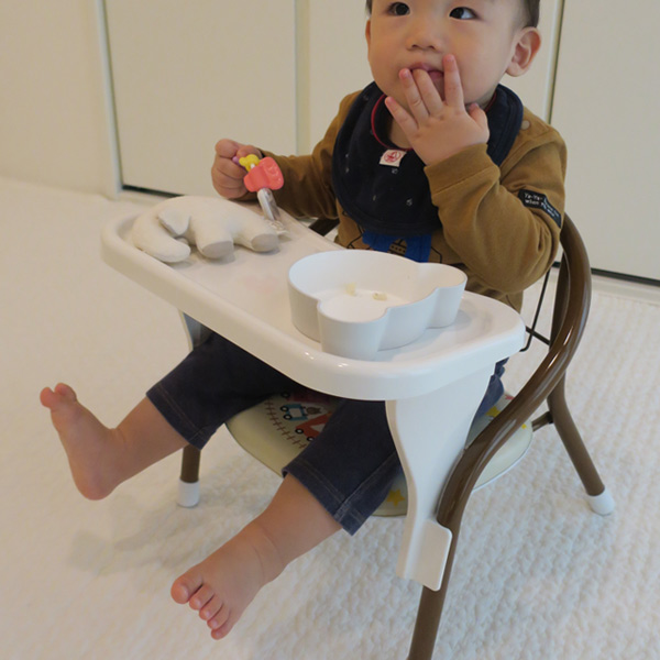 豆イス用テーブル N ミニチェア用テーブル 日本製 （ 机 テーブル 設置 豆いす ミニチェア ベビーチェア 用 簡単 子供用机 キッズテーブ