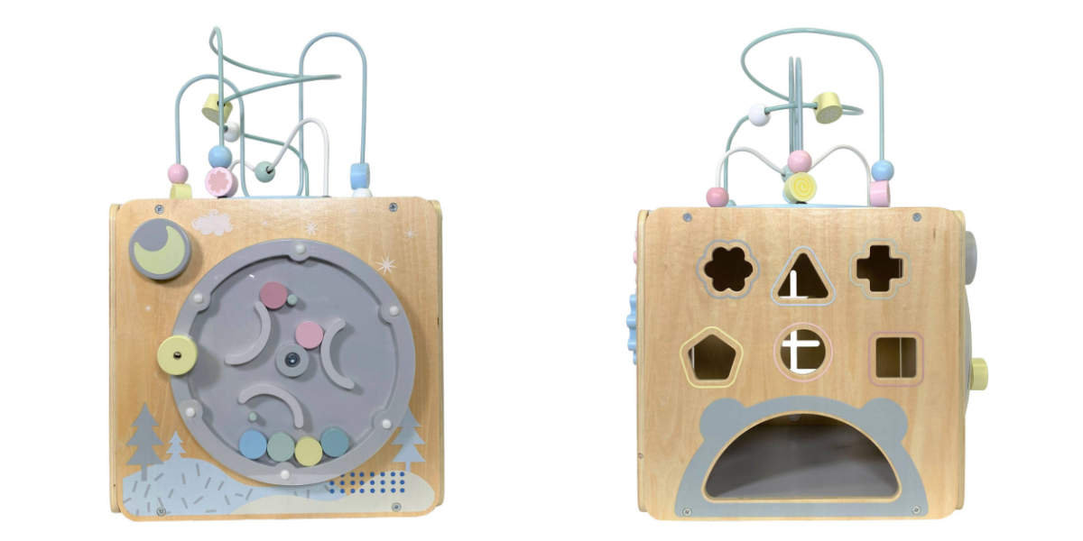 キッズ/ベビー/マタニティ知育玩具 木製 プレイトイボックス - 知育玩具