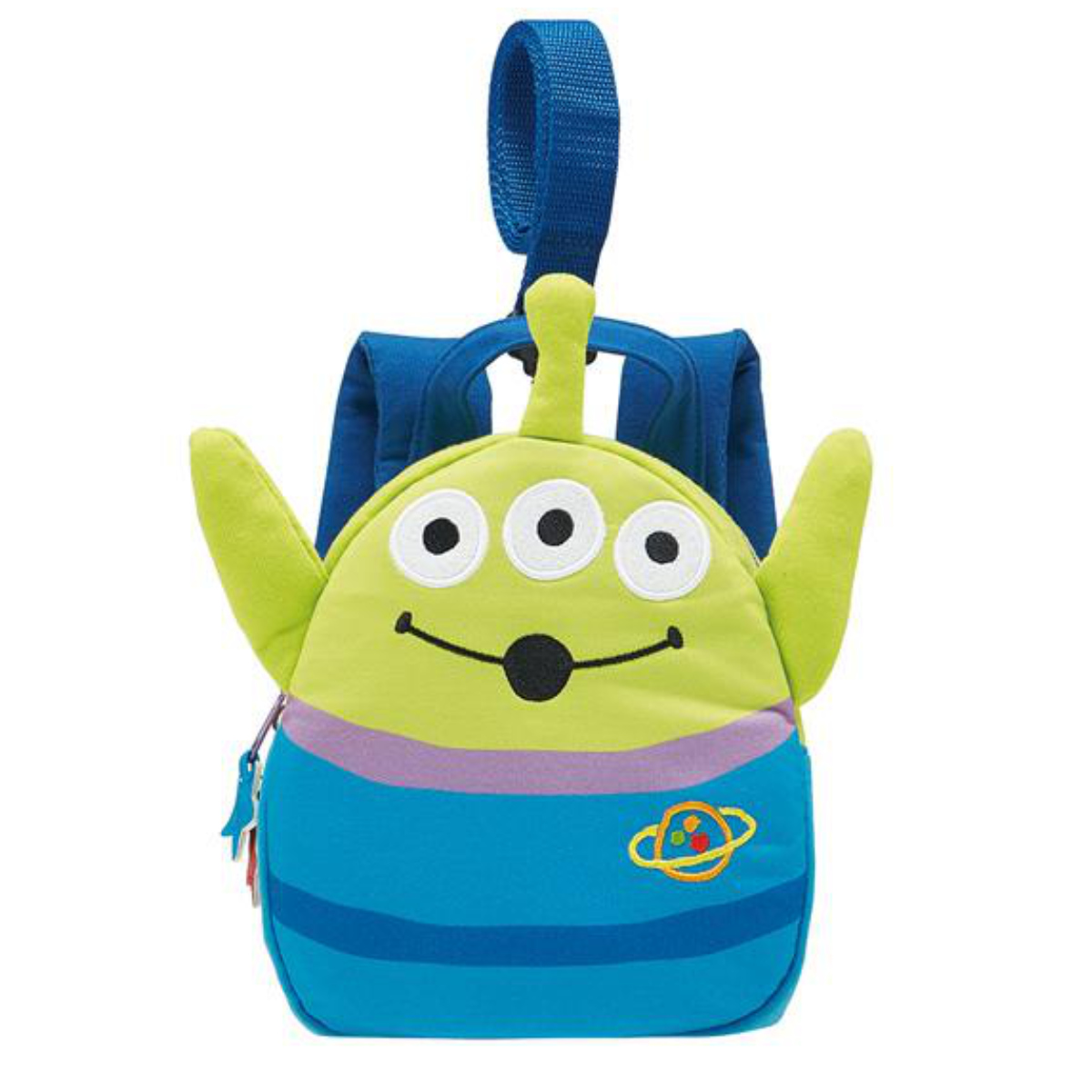 赤ちゃん リュック エイリアン トイストーリー 転倒 防止 ハーネス 迷子 キャラクター ( リトルグリーンメン ベビーリュック リュックサック ベビー用 安全 ダイカットリュック ハーネス付き 子ども 散歩 おでかけ 迷子防止 )