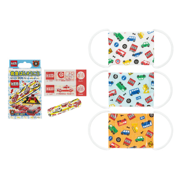 Dショッピング ベビー マスク 3枚 絆創膏 M 枚 セット トミカ キャラクター ベビーマスク ベビー用マスク ばんそうこう 赤ちゃん 子供 子ども 傷 怪我 布マスク ガーゼマスク 小さめ 抗菌 防臭 洗える 綿100 車 カテゴリ ベビートイレ用品 その他の販売