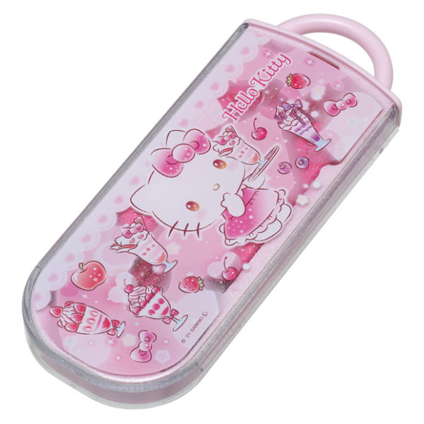 ハローキティ カトラリー スプーンセット ティーレスト 1998年 お花キティ dショッピング |トリオセット 抗菌 箸 スプーン フォーク ハローキティ