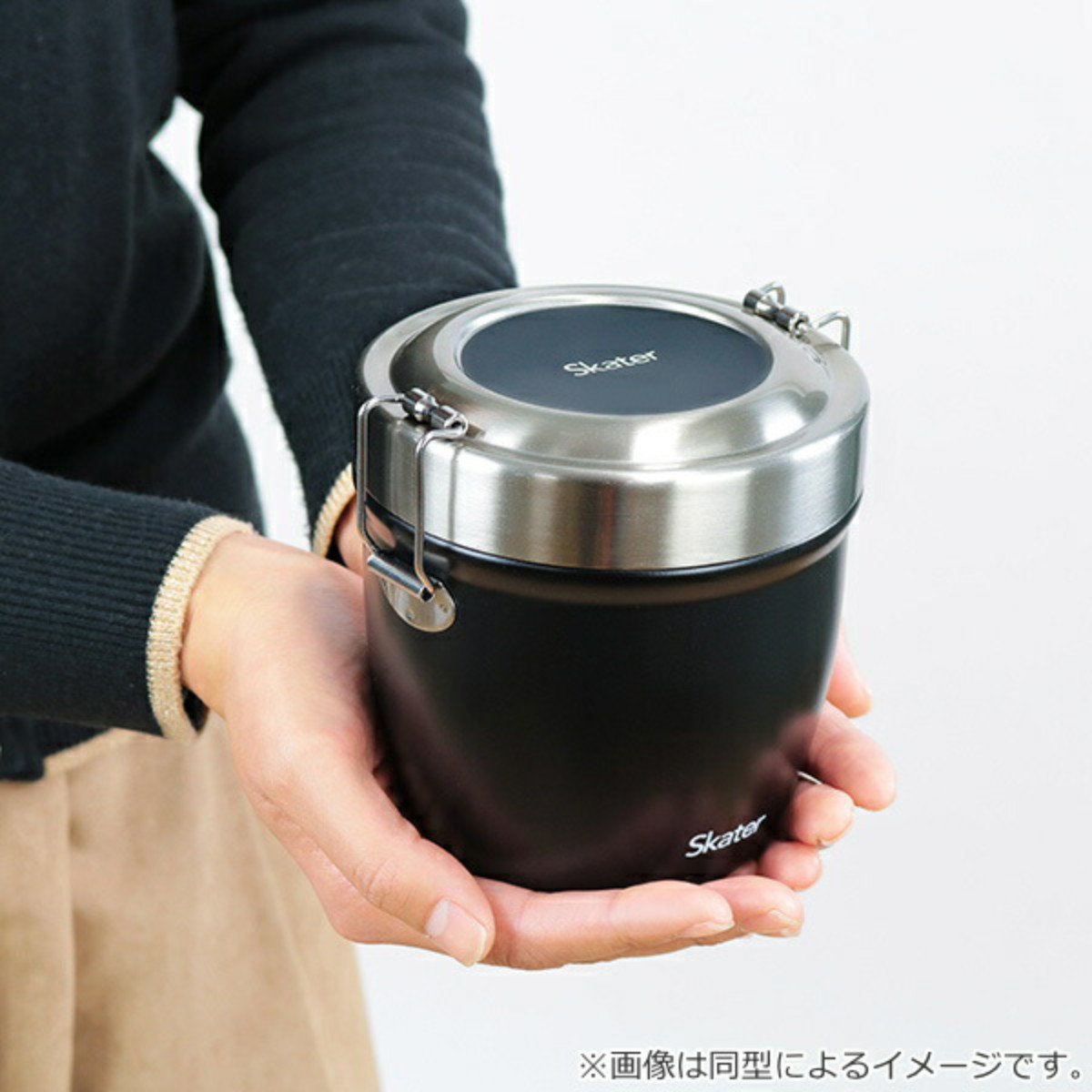弁当箱 保温 丼 抗菌 550ml 真空ステンレス 保温弁当箱 ミッキーマウス グリーンワールド ( ミッキー 保冷 ランチジャー 保温ジャー 銀 AG ランチポット お弁当箱 ランチボックス 丼ぶり 二段 真空二重構造 )