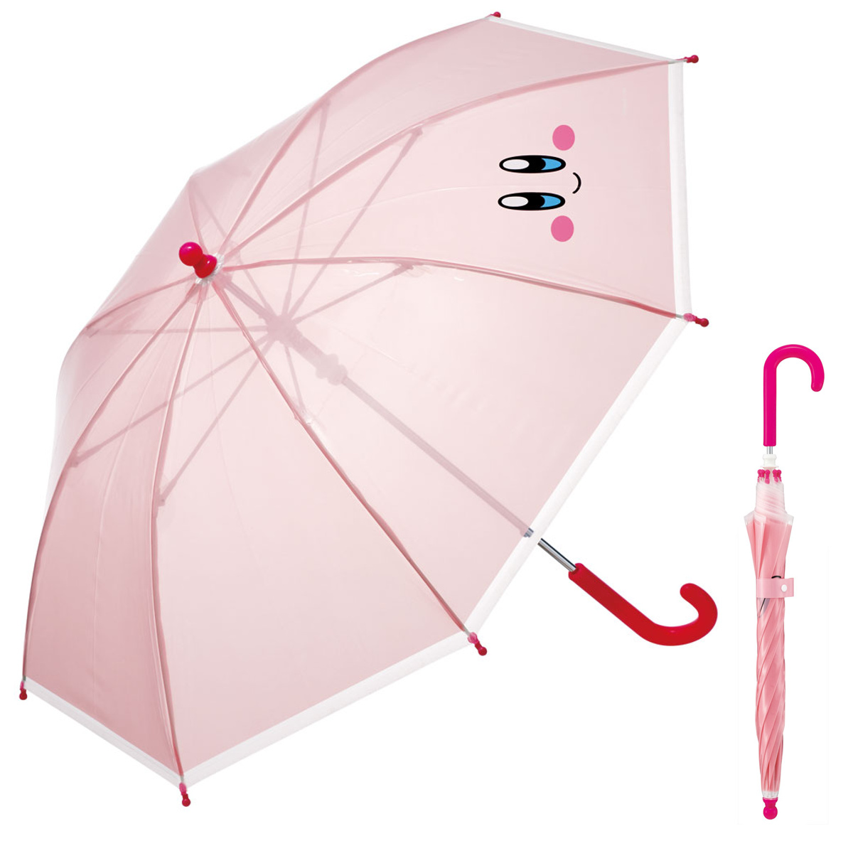 傘 子ども用ビニール傘 45cm キャラクター ( ミッキーマウス ディズニープリンセス カーズ アナと雪の女王 くまのプーさん 星のカービィ ガチャピンムック 子供用 かさ 手動開閉式 長傘 安全カバー付き 名前札付き レイングッズ ) 【ミッキーマウス】 ミッキーマウス