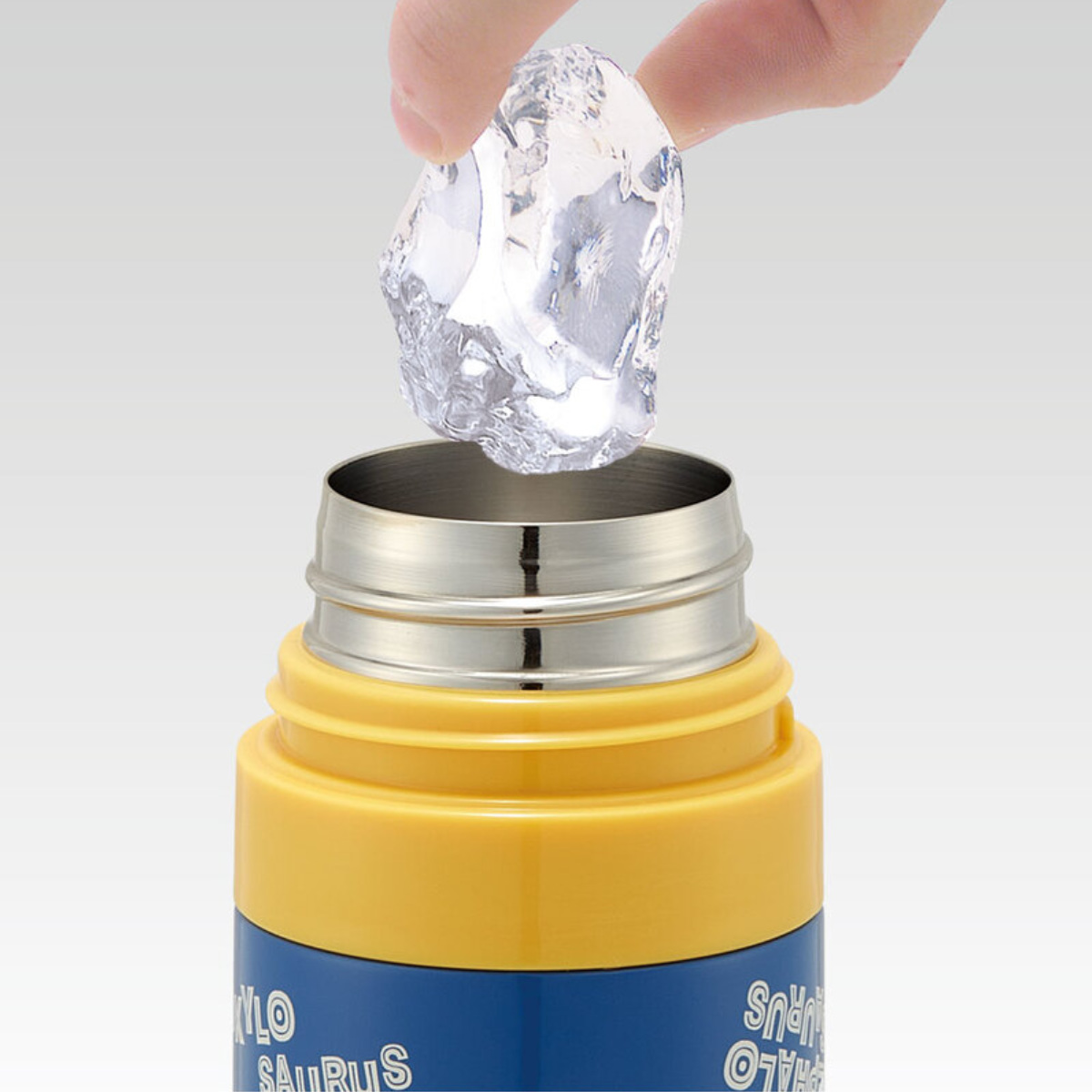 水筒 ダイレクトステンボトル 470ml カバ―付き キャラクター ( 直飲み 保冷 ステンレスボトル ワンプッシュボトル 子供 恐竜 幼稚園 保育園 子供用水筒 超軽量 ダイレクトボトル 子ども キッズ )