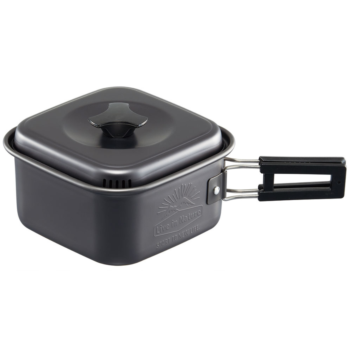 dショッピング |アルミ鍋 アルミ製角形ラーメンクッカー LIVENATURE