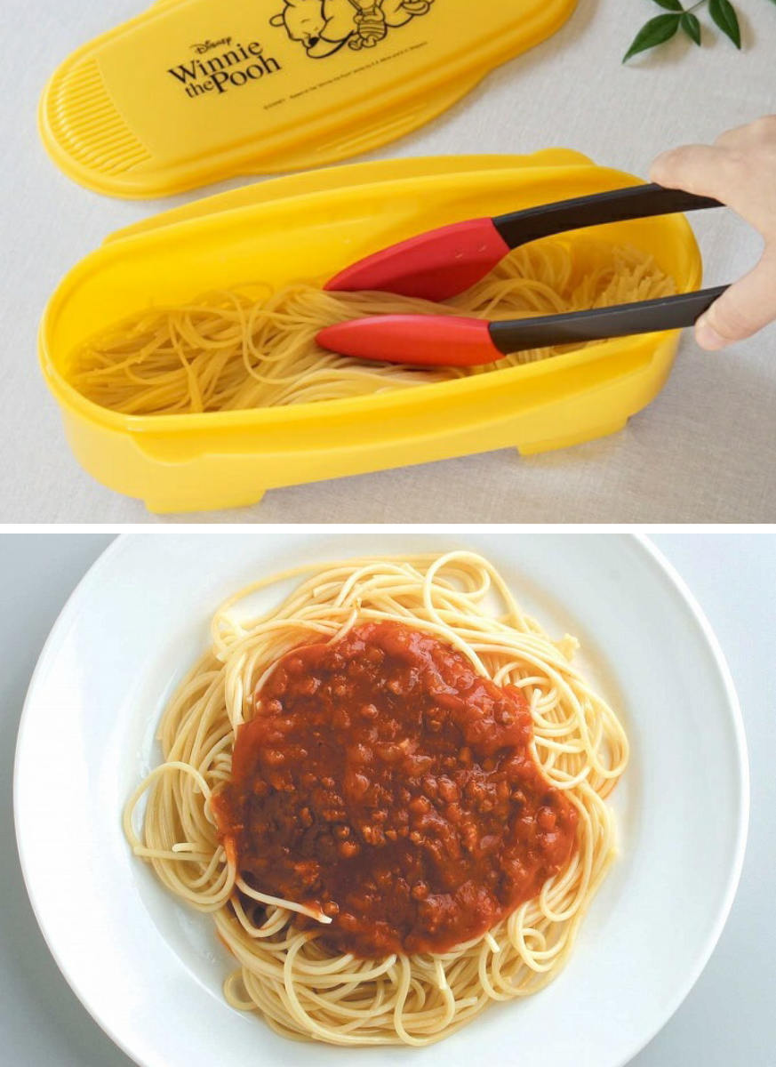 電子レンジ調理器 ゆでパスタ調理ケース レンジ対応 （ 電子レンジ 