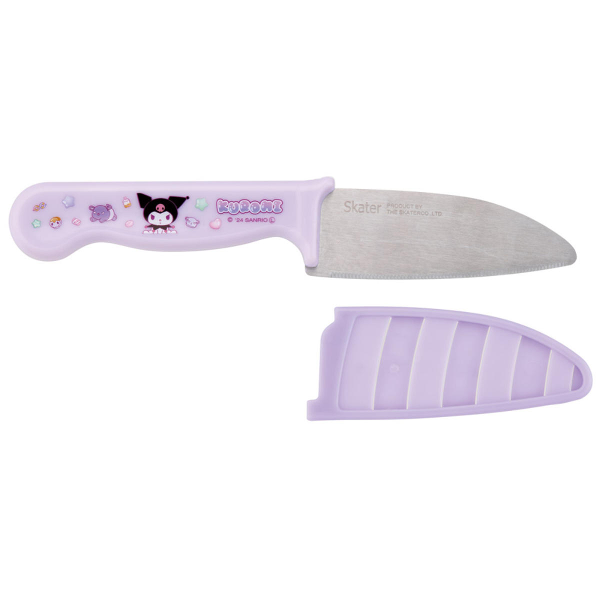 子供用包丁 サヤ付き クロミ マシュグミ 子ども用安全包丁 ( こども包丁 こども用包丁 子ども包丁 おすすめ 子ども用包丁 子供包丁 幼児用 子ども用 キッズ用 安全設計 お手伝い カバー付き キャラクター )