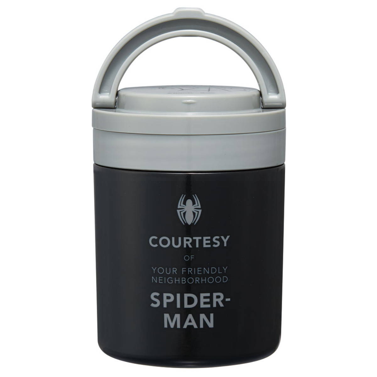 弁当箱 折りたたみハンドルデリカポット スパイダーマン 保温 スープジャー ( 500ml スープポット フードポット フードジャー 抗菌 持ち運び ランチボックス お弁当箱 お弁当 弁当 ステンレス ランチポット 軽量 )