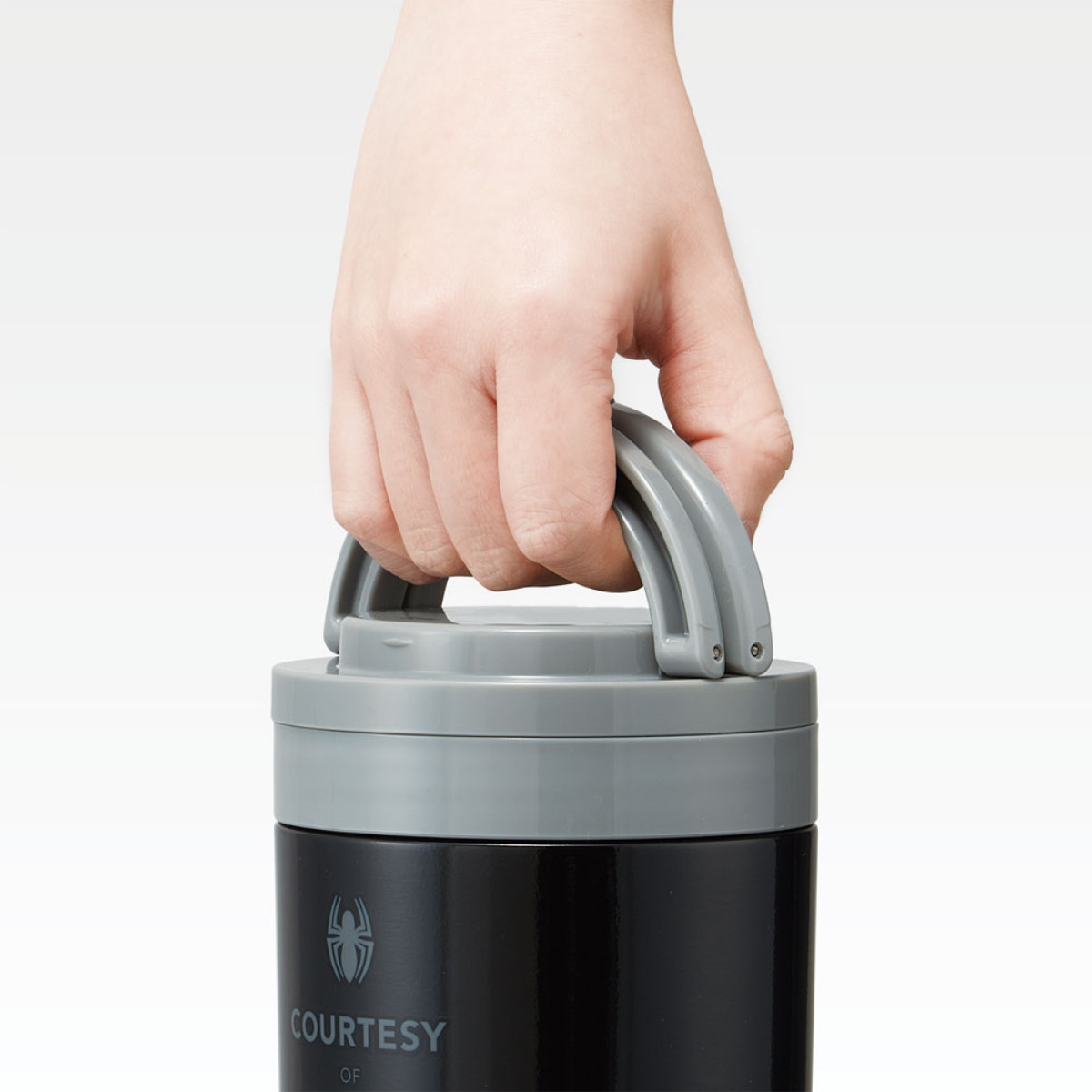 弁当箱 折りたたみハンドルデリカポット スパイダーマン 保温 スープジャー ( 500ml スープポット フードポット フードジャー 抗菌 持ち運び ランチボックス お弁当箱 お弁当 弁当 ステンレス ランチポット 軽量 )