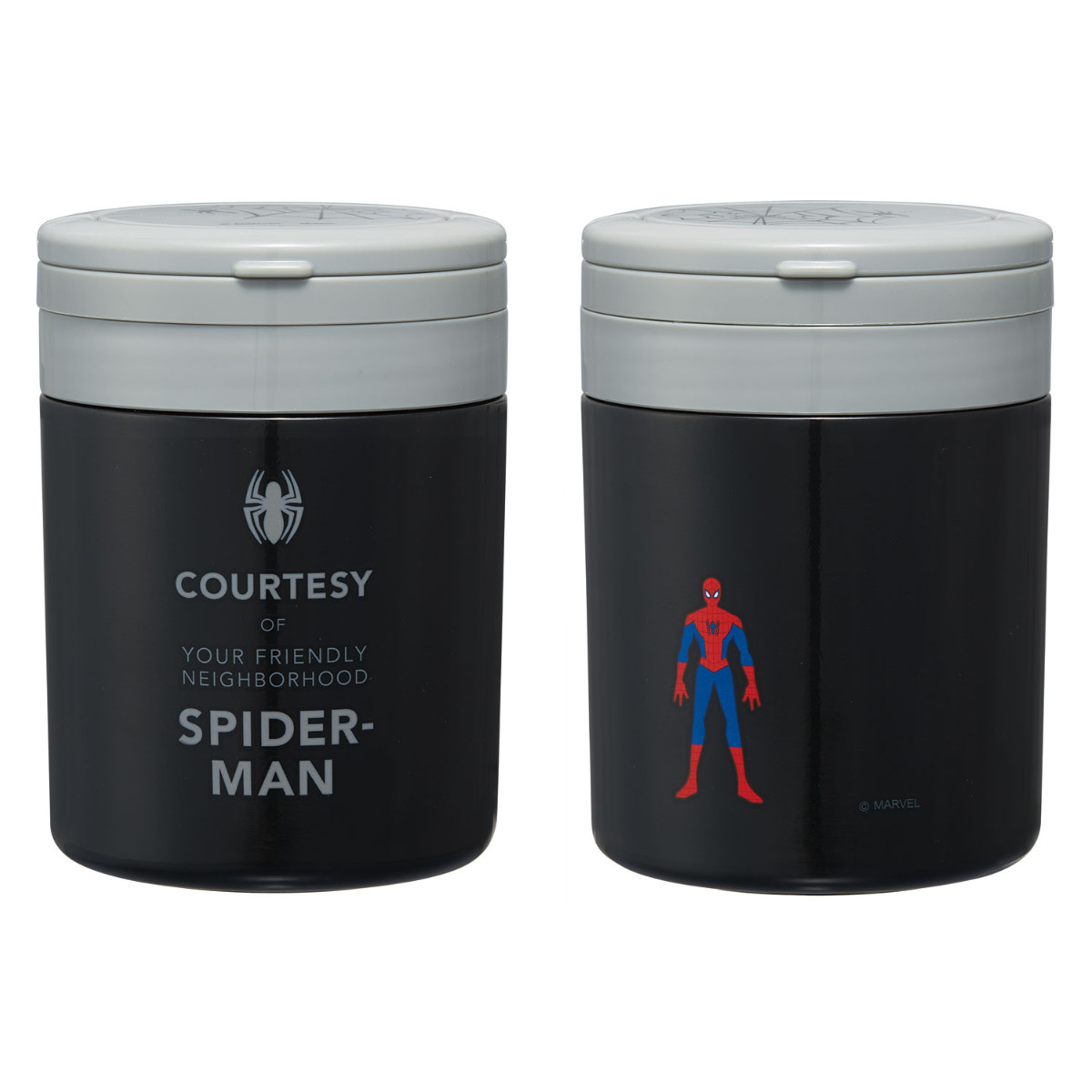 弁当箱 折りたたみハンドルデリカポット スパイダーマン 保温 スープジャー ( 500ml スープポット フードポット フードジャー 抗菌 持ち運び ランチボックス お弁当箱 お弁当 弁当 ステンレス ランチポット 軽量 )