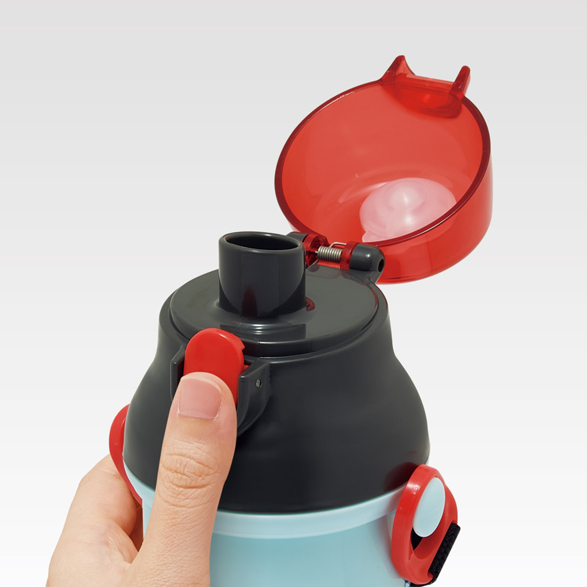 水筒 480ml 抗菌直飲プラボトル トミカ25 ( TOMICA 子供用 抗菌 プラスチック製 ダイレクトボトル 直飲み ワンタッチ 日本製 抗菌加工 AG 銀 ショルダーベルト付き 広口 軽量 ボトル ワンプッシュ )