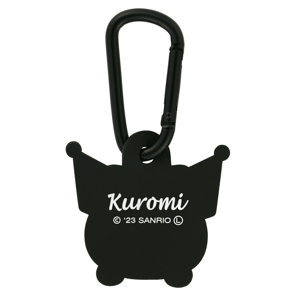 キーホルダー ラバーマスコット付き カラビナ クロミ
