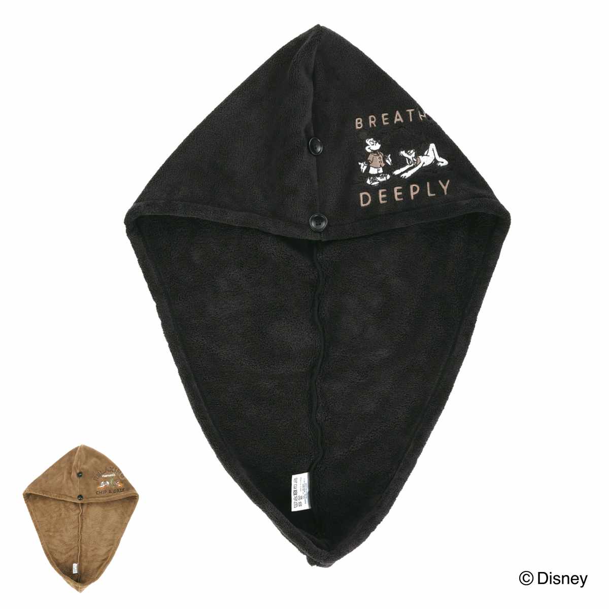 サウナターバン サウナ キャラクター サウナハット ( ヘアターバン 吸水 速乾 ディスニー ミッキーフレンズ チップとデール サウナグッズ タオル 頭用 ハット 2段階 調節 ボタン 頭皮守る ) 【ミッキーフレンズ】