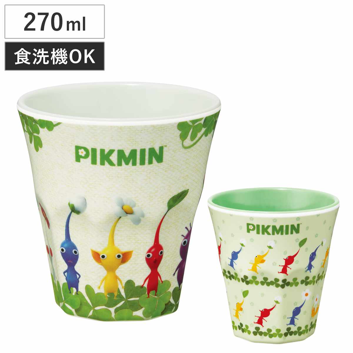 タンブラー 270ml メラミンタンブラー ピクミン ( メラミン 食洗機対応 コップ カップ メラミンコップ キャラクター かわいい 軽い 割れにくい 丈夫 子ども キャラ ) 【A】