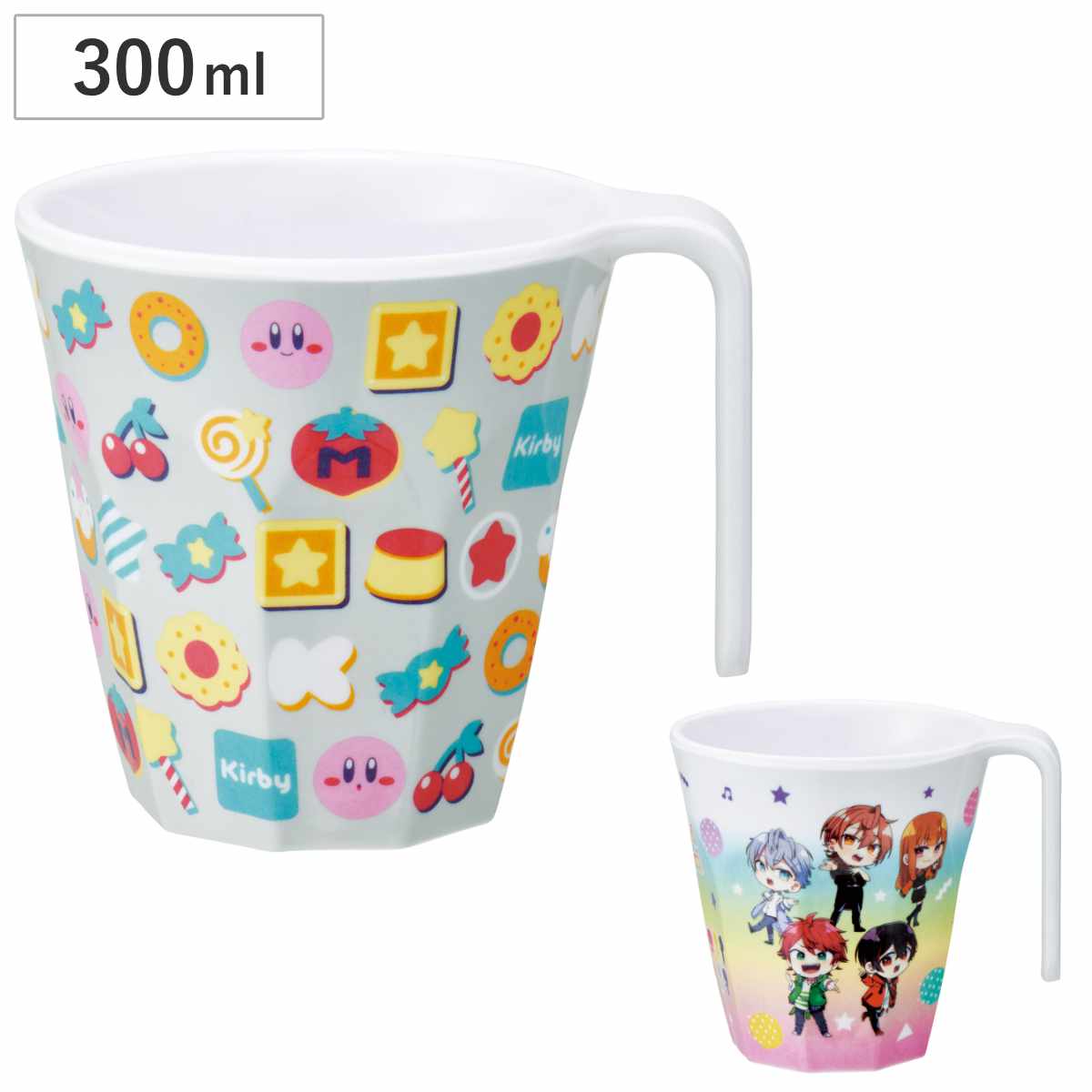 タンブラー 300ml 持ち手付き メラミンタンブラー カービィ （ 食洗機対応 星のカービィ コップ カップ メラミンコップ キャラクター かわいい 軽い 割れにくい 丈夫 子ども 大人 キャラ ） 【スイーツ】
