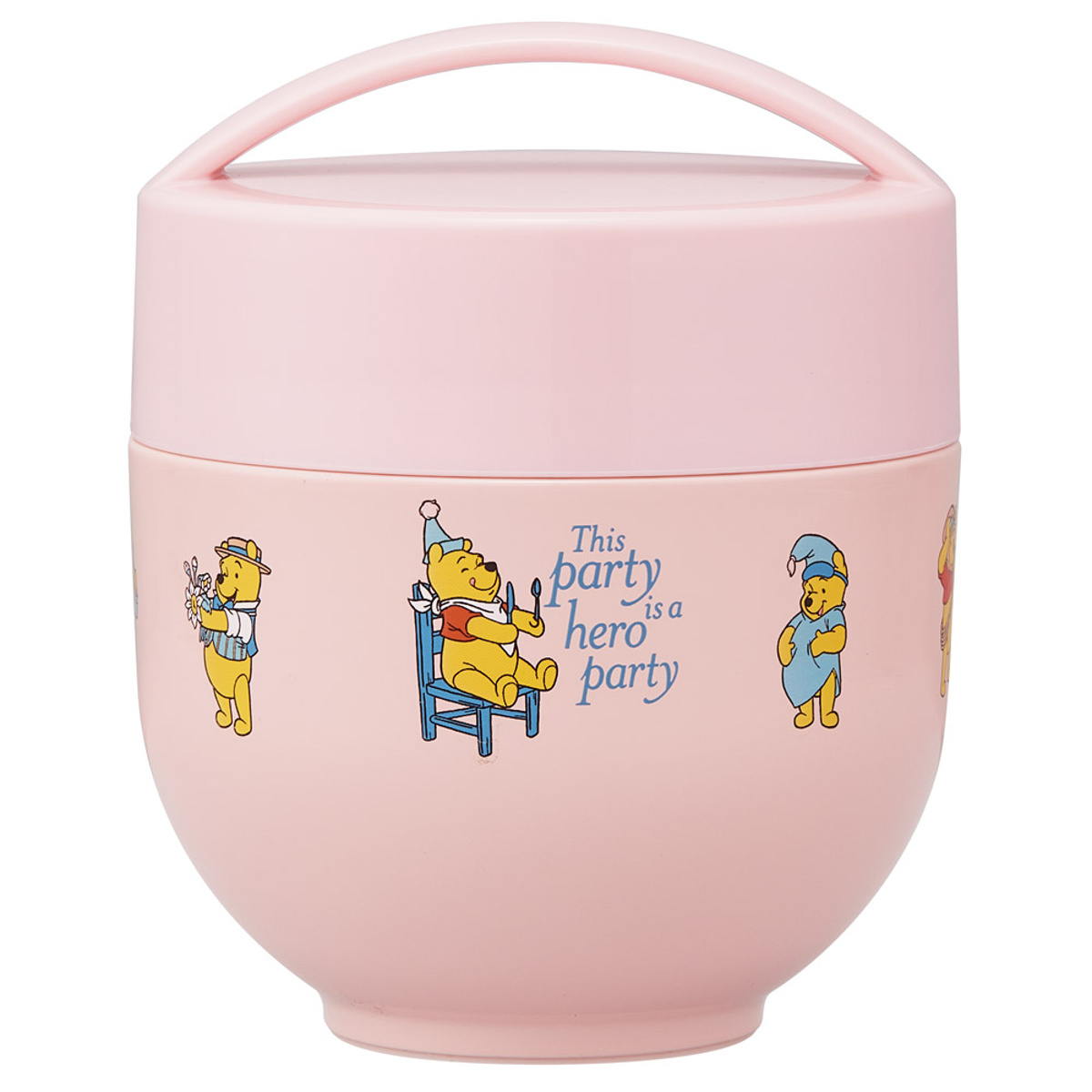 弁当箱 540ml 超軽量保温丼ランチジャー プーコスチューム ( プーさん フードポット 丼 どんぶり 携帯 持ち運び お弁当箱 抗菌 弁当 ステンレス 保温 保冷 スープポット ランチポット フードジャー 軽量 )