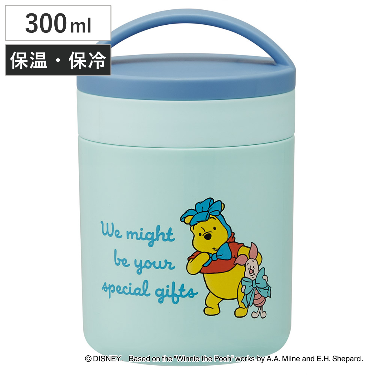 スープジャー 300ml 抗菌保温保冷デリカポット プーコスチューム （ プーさん 抗菌 保温 保冷 スープポット フードポット フードジャー 携帯 弁当箱 ランチボックス お弁当箱 お弁当 弁当 ステンレス 持ち運び ）