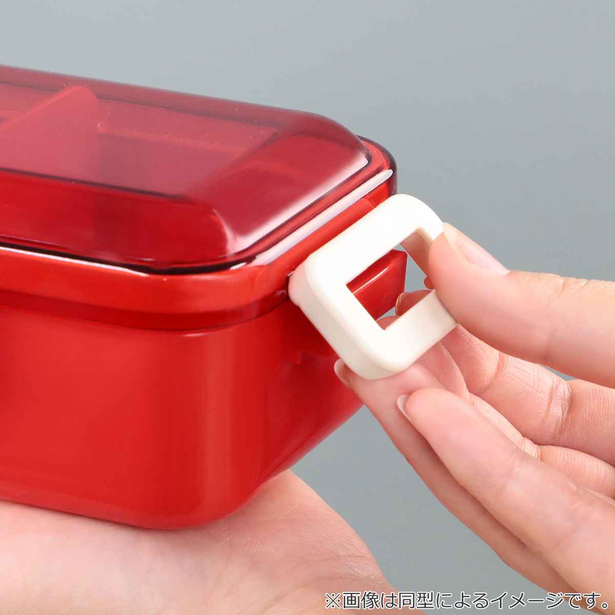 弁当箱 530ml 抗菌ふわっと弁当箱 なんでもいきもの ( なんもの ランチボックス 食洗機対応 レンジ対応 一段 抗菌 ドーム型 4点ロック 1段 日本製 仕切り付き 銀 AG 抗菌加工 食洗機OK レンジOK お弁当 弁当 一段弁当 )