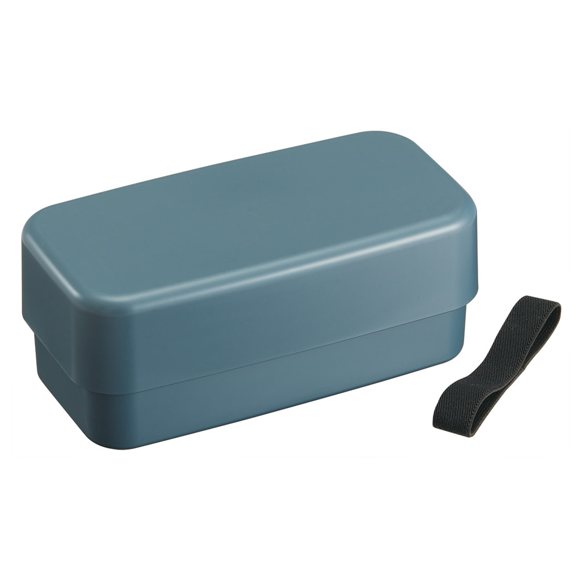 弁当箱 1000ml 箸付きランチボックス2段 ( ランチボックス 食洗機対応 レンジ対応 二段 箸 付き 2段 日本製 仕切り付き 入れ子式 ランチベルト 食洗機OK レンジOK お弁当 弁当 二段弁当 ) 【アッシュブラック】 アッシュブラック