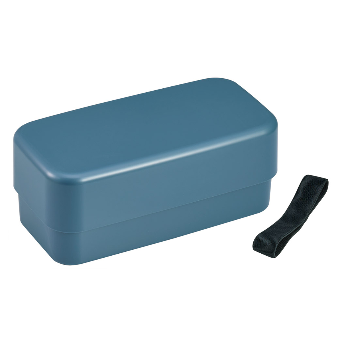 弁当箱 1000ml カトラリー付ランチボックス アッシュブラック ( ランチボックス 食洗機対応 レンジ対応 二段 カトラリー 付き 2段 日本製 仕切り付き スプーン フォーク 食洗機OK レンジOK お弁当 弁当 二段弁当 ) 【アッシュブルー】 アッシュブルー