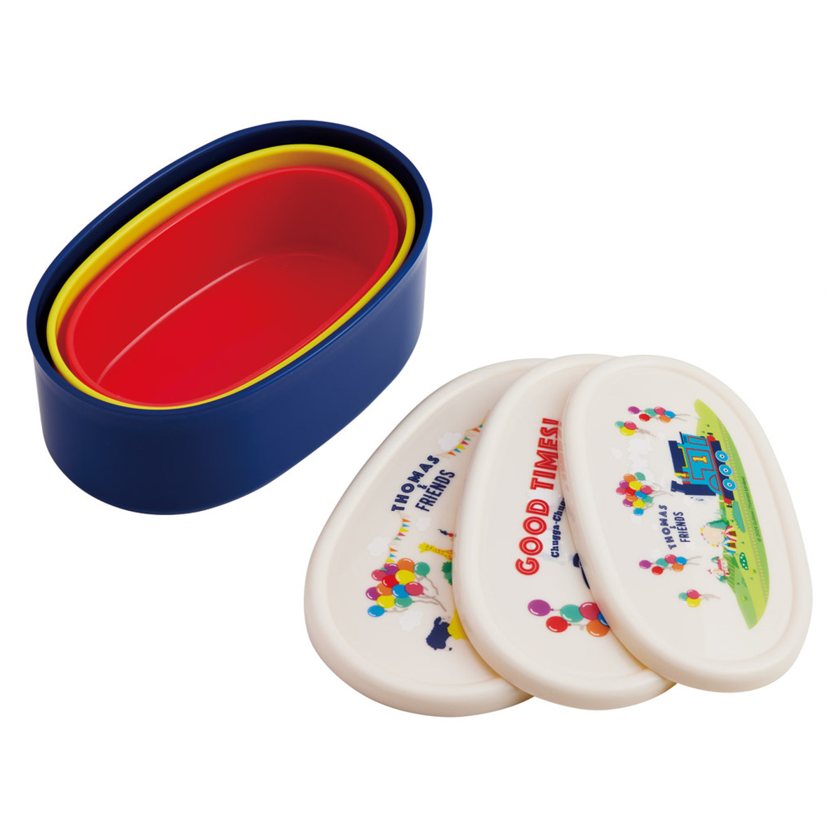 シール容器 抗菌シール容器3Pセット トーマス ( きかんしゃトーマス レンジ対応 保存容器 ランチボックス 抗菌 日本製 レンジOK 弁当 お弁当 抗菌加工 果物ケース デザートケース フルーツケース )